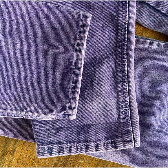 Vintage 80s 90s Wrangler Silver Lake Acid Wash Purple Jeans Western Bareback 26" - Picture 11 of 12